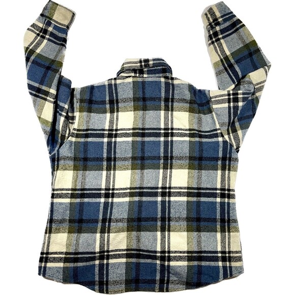 Vintage C.P.O By Bradling Flannel Italian Fabric Heavyweight Men’s Size Large - Picture 13 of 16